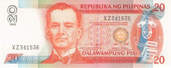 Philippinen 20 Piso 1999 p182c